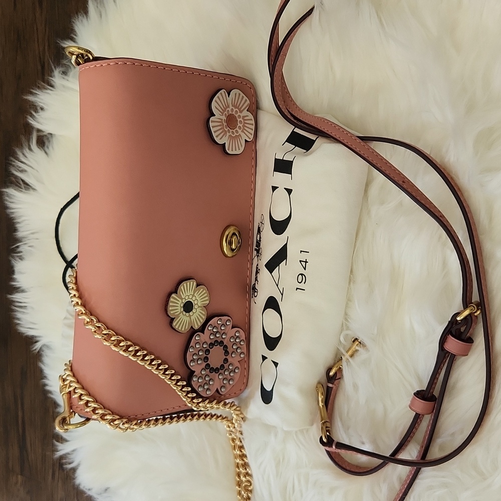 Coach Custom Tea Rose Dinky Peony Pink - Picture 15 of 16